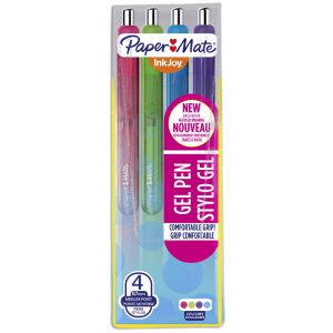 Długopisy żelowe PaperMate InkJoy Gel Pen Fluo, 4 kolory
